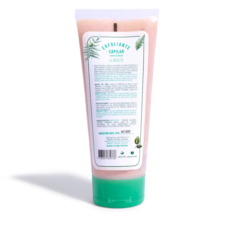 EXFOLIANTE CAPILAR LA RECETA