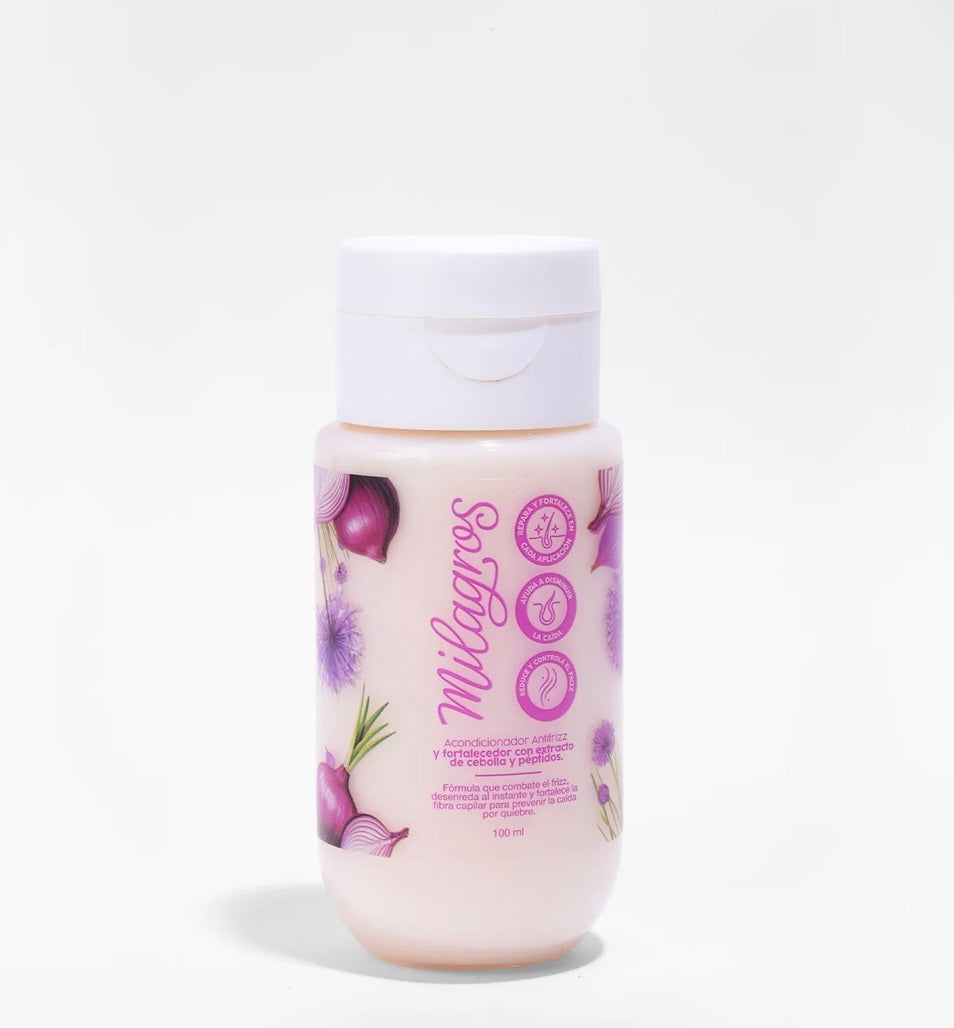 Acondicionador Antifrizz у
Fortalecedor Con Extracto de
Cebolla y Péptidos Mini