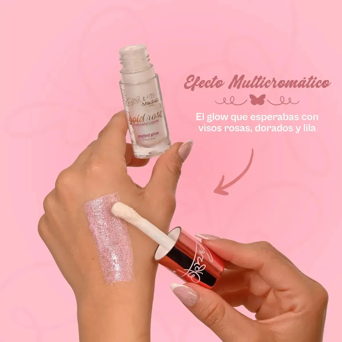 Iluminador Multicromático Kaba Makeup x Cara | Ácido Hialurónico + Vitamina E