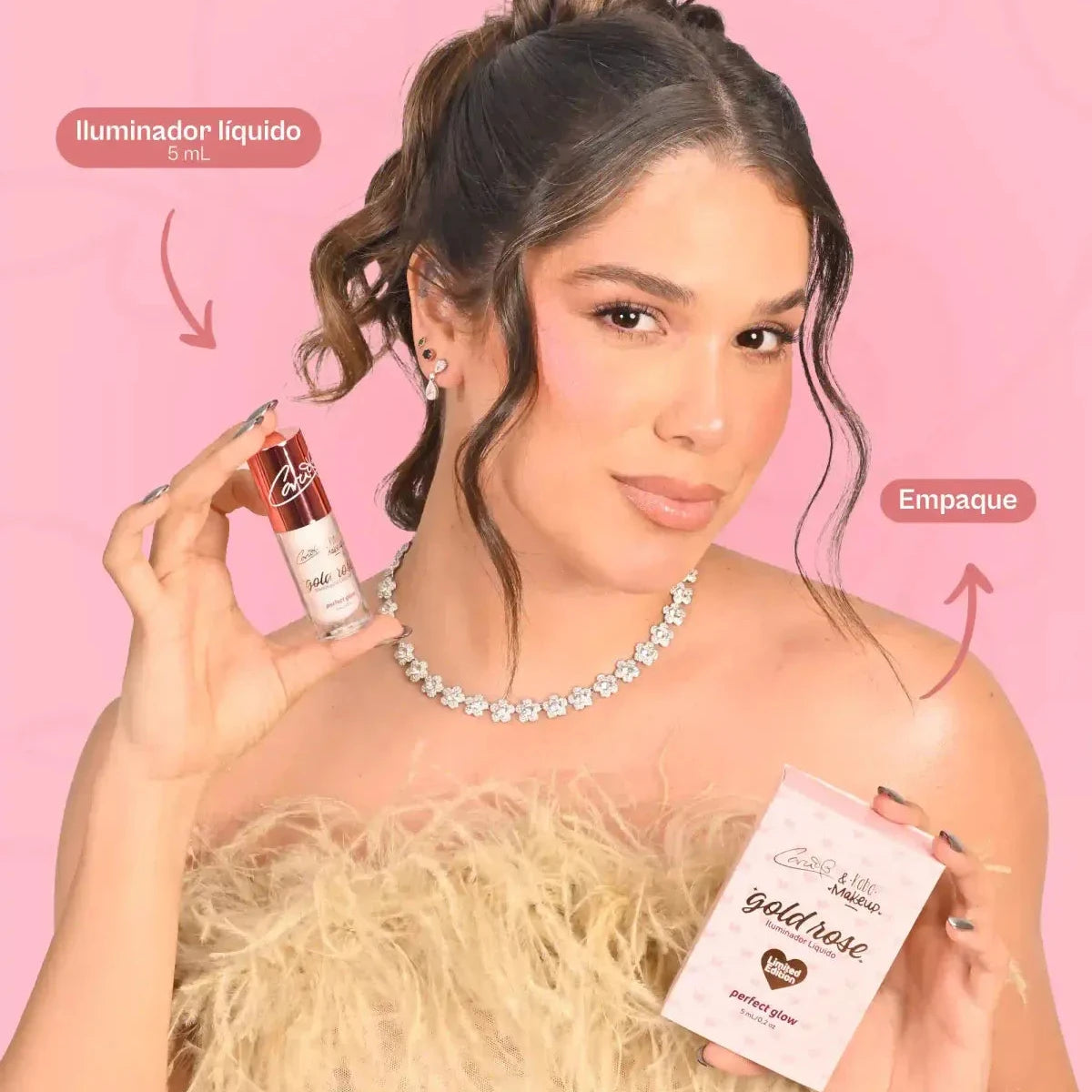 Iluminador Multicromático Kaba Makeup x Cara | Ácido Hialurónico + Vitamina E