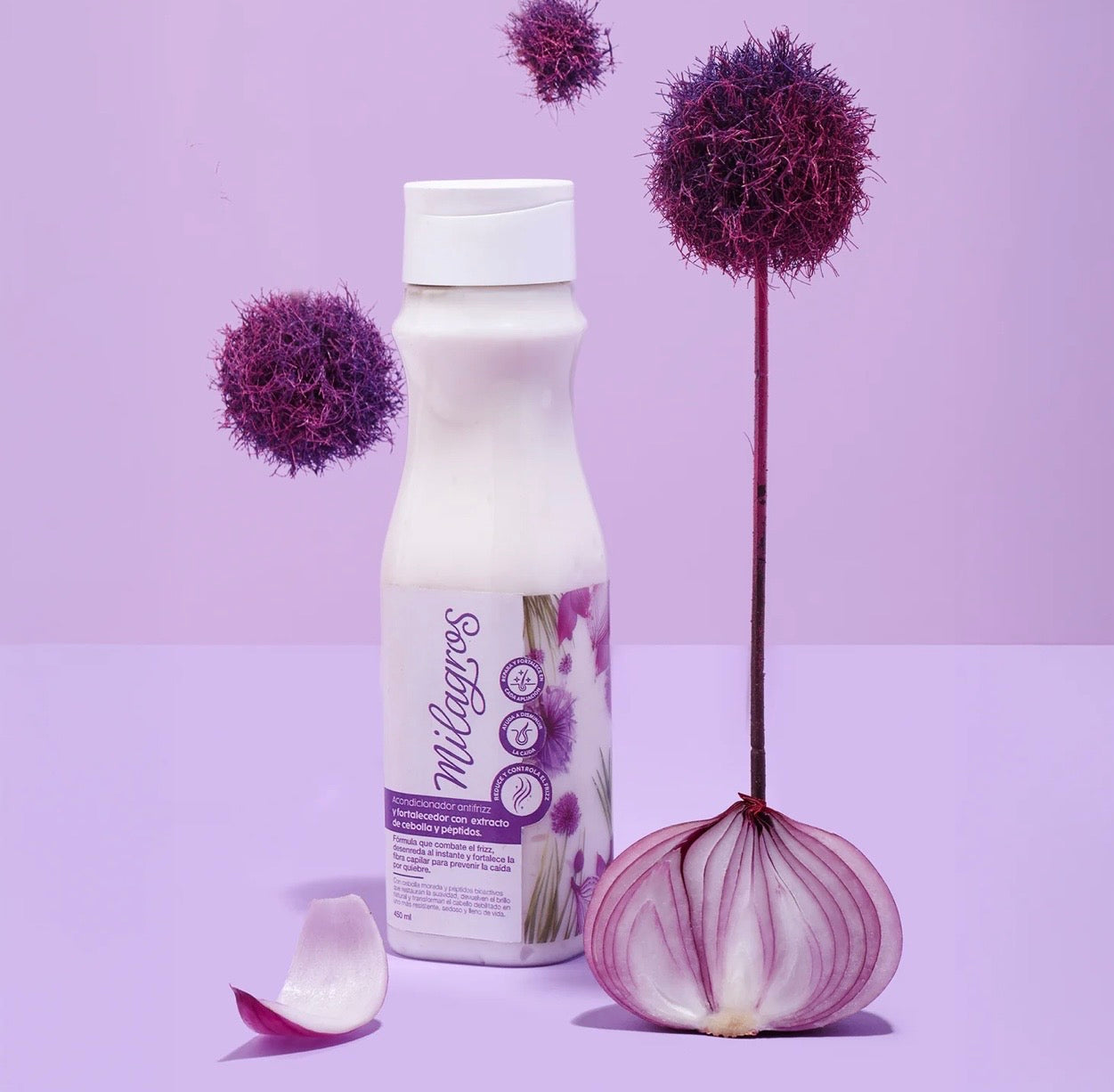 Acondicionador Antifrizz y Fortalecedor Con
Extracto de Cebolla y Péptidos