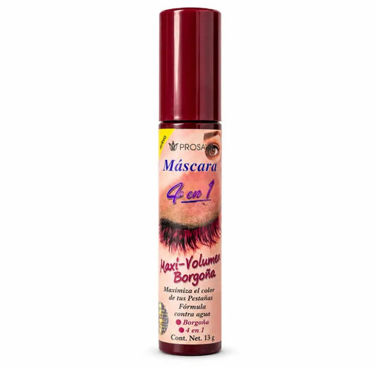 Máscara para Pestañas Maxi Volumen Borgoña