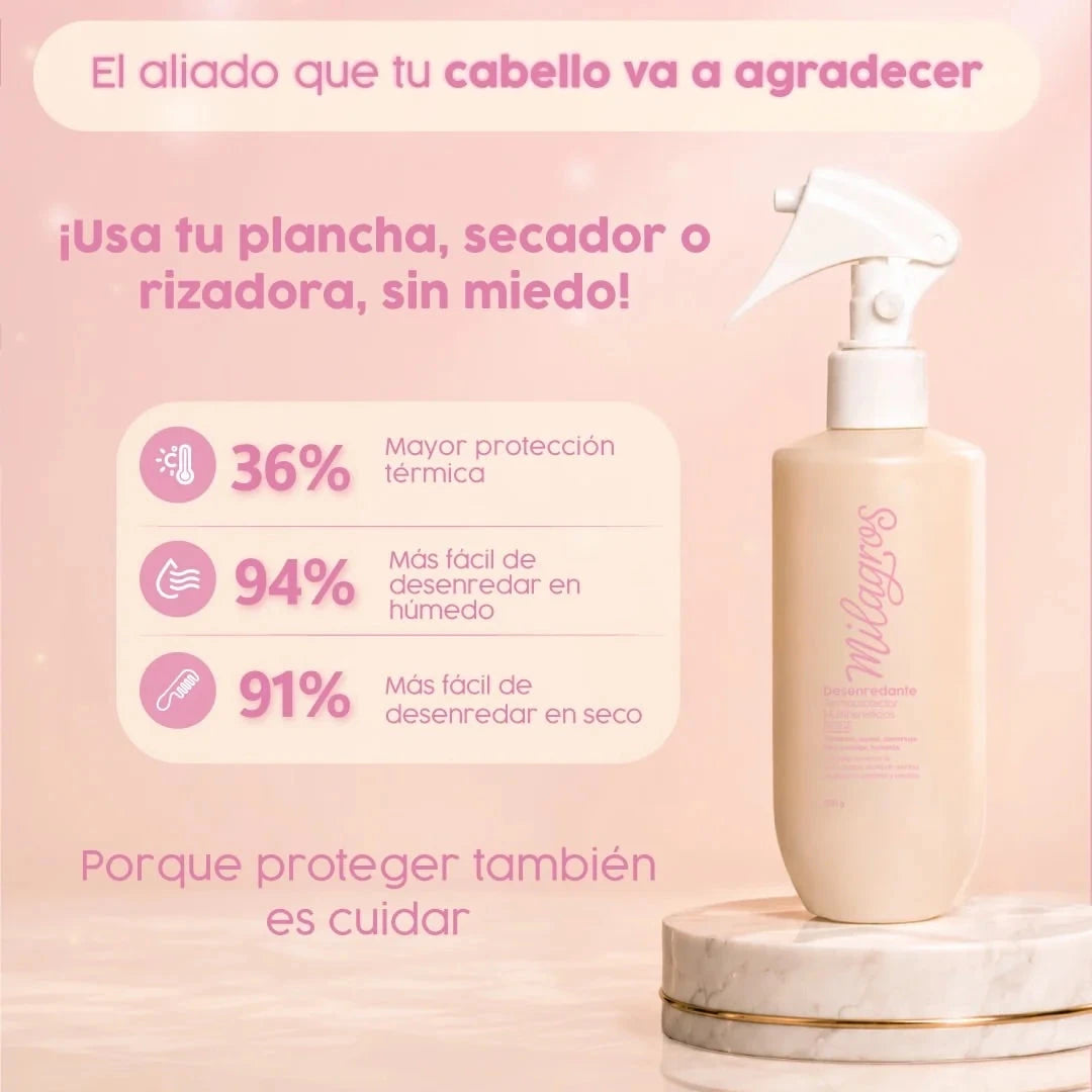 Desenredante Termoprotector Multibeneficios ROSE